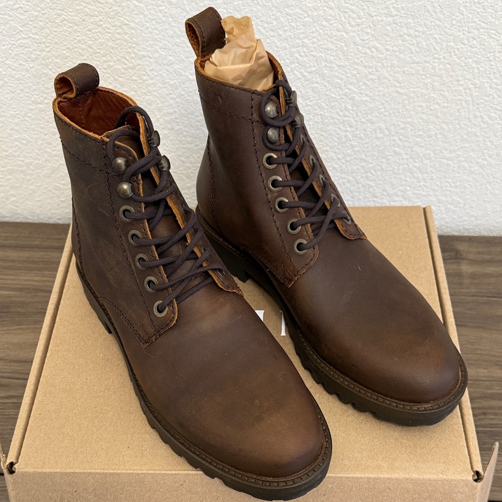 Portland Leather Patina Men's Canyon Leather London Boot Size 7 NEW